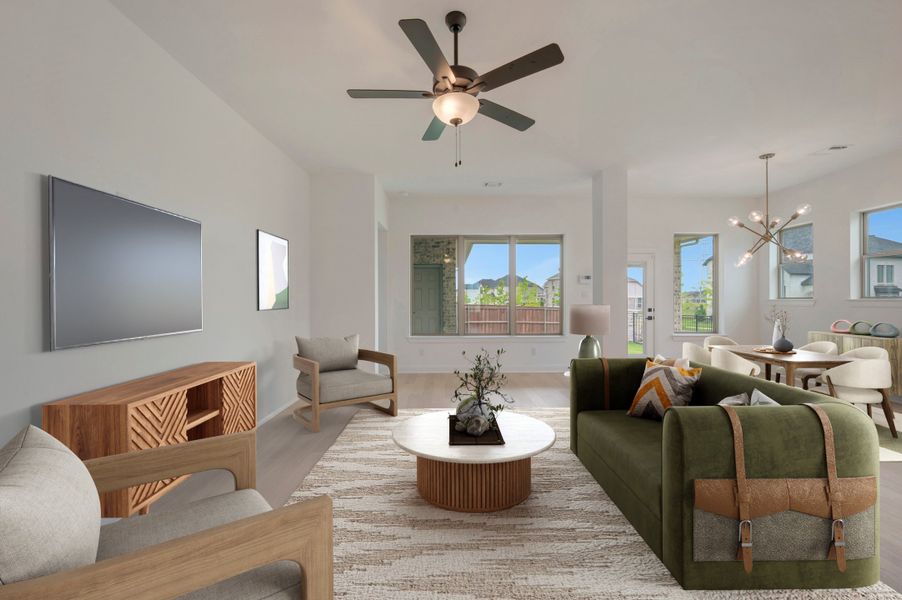 Furnished interior view inside a new home in Karis - Village Series, Crowley (Image 6).