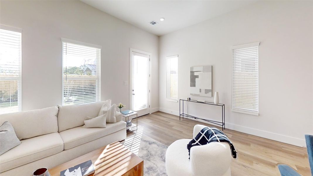 Furnished interior view inside a new home in , Houston (Image 8). Furnished interior view inside a new home in , Houston (Image 8).