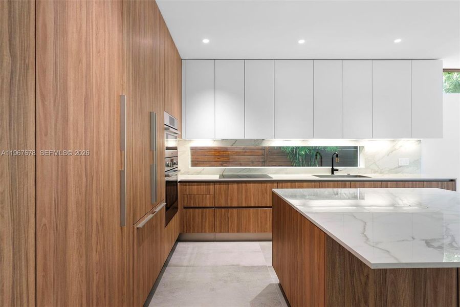 Furnished interior view inside a new home in , Miami (Image 20).