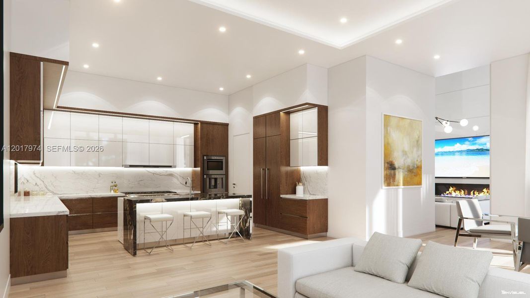 Furnished interior view inside a new home in , Plantation (Image 3).