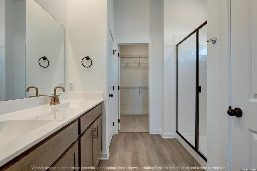 Furnished interior view inside a new home in Nopal Valley, San Antonio (Image 8).