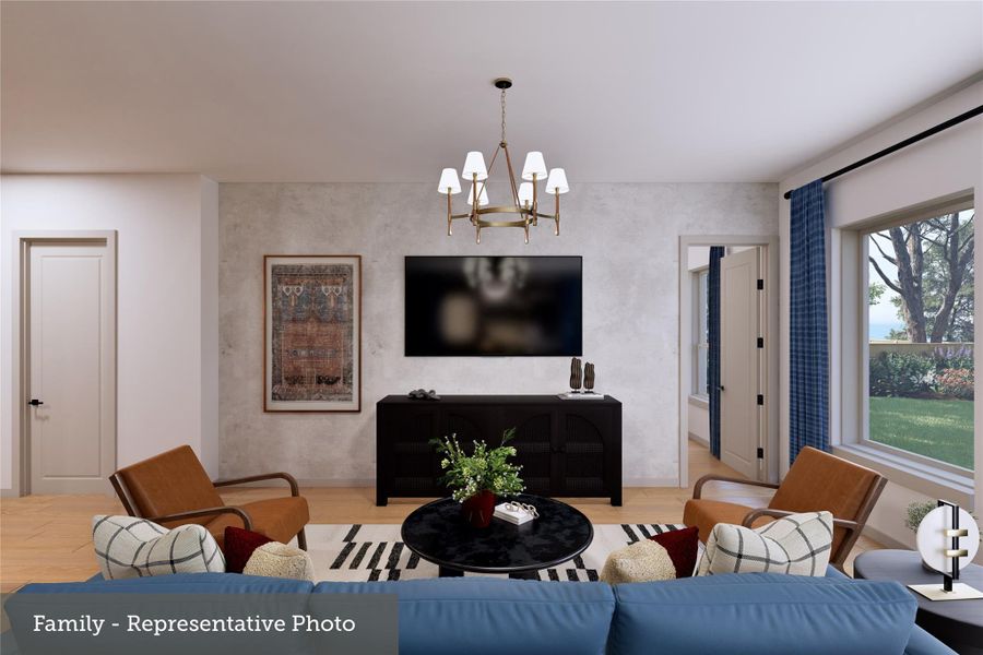 Furnished interior view inside a new home in , Texas City (Image 11).