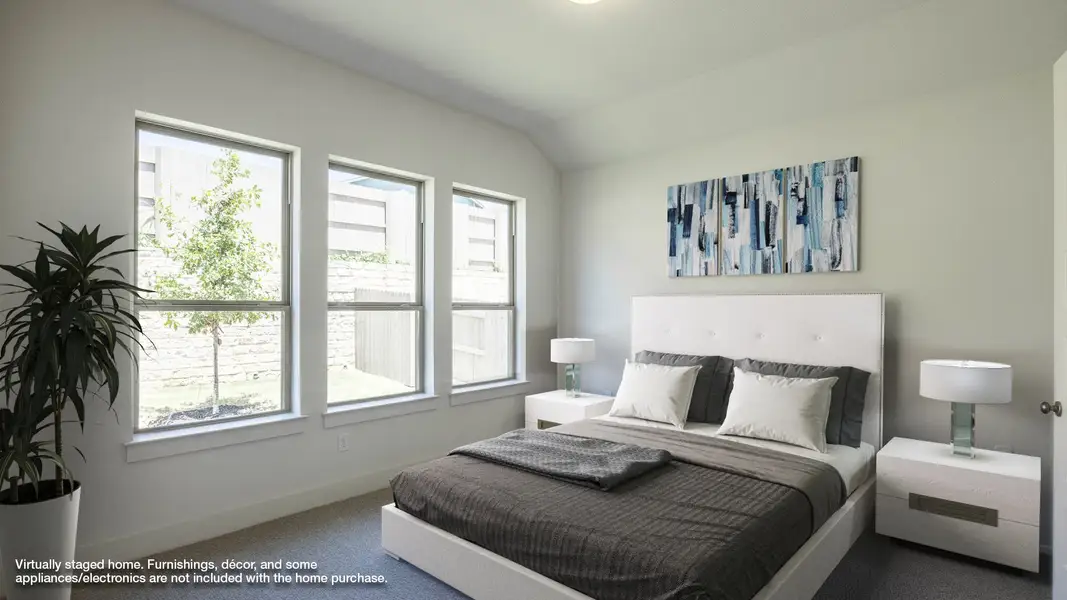 Furnished interior view inside a new home in Easton Park 40', Austin (Image 5).