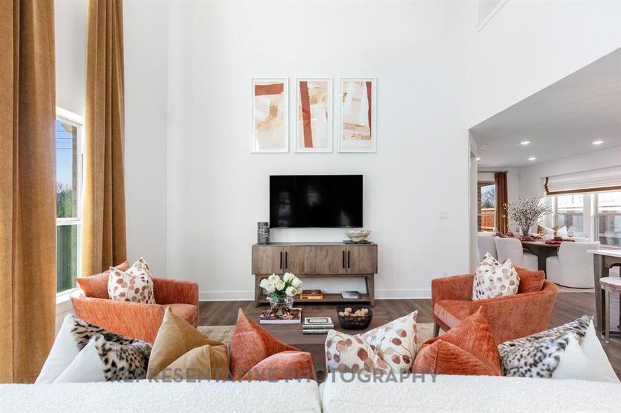 Furnished interior view inside a new home in The Parks at Wilson Creek: 40ft. lots, Celina (Image 23). Furnished interior view inside a new home in The Parks at Wilson Creek: 40ft. lots, Celina (Image 23).