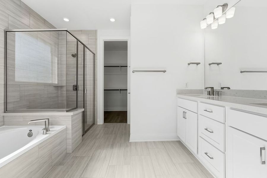 Furnished interior view inside a new home in Travisso, Leander (Image 5).