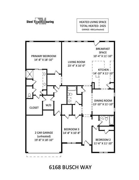 2D floor plan layout of this home in , Midland, NC (Image 5).