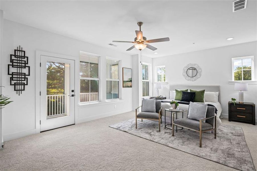Furnished interior view inside a new home in , Alpharetta (Image 7).