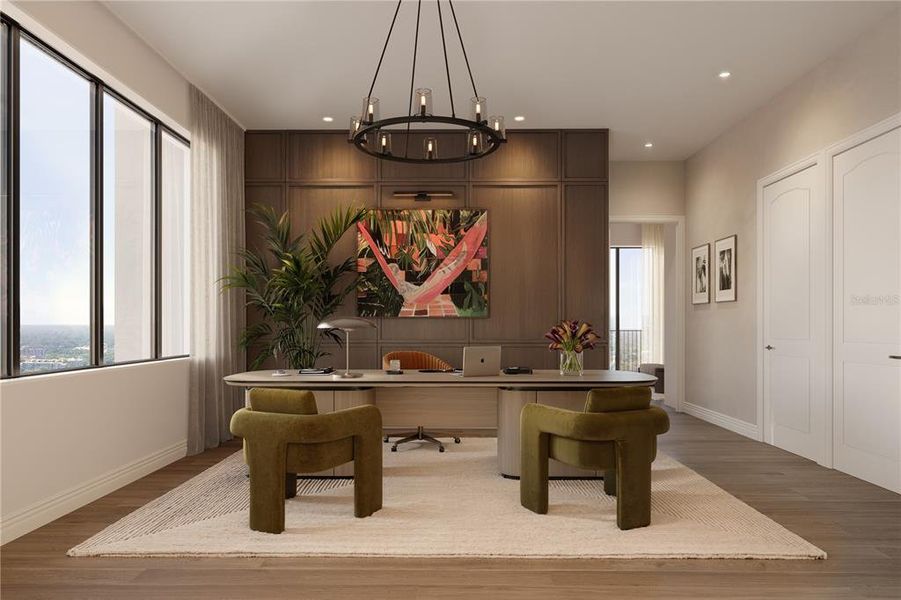 Furnished interior view inside a new home in , Sarasota (Image 7).