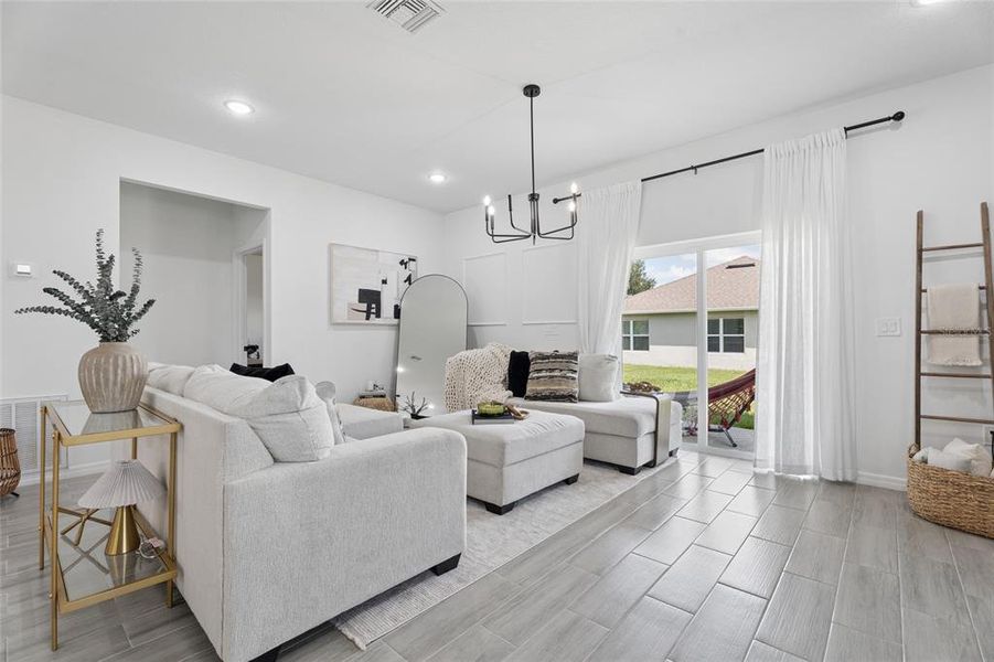 Furnished interior view inside a new home in , Kissimmee (Image 50). Furnished interior view inside a new home in , Kissimmee (Image 50).