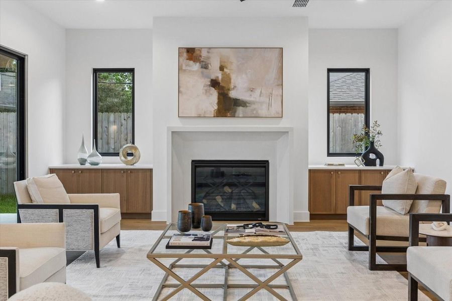 Furnished interior view inside a new home in , Houston (Image 12).