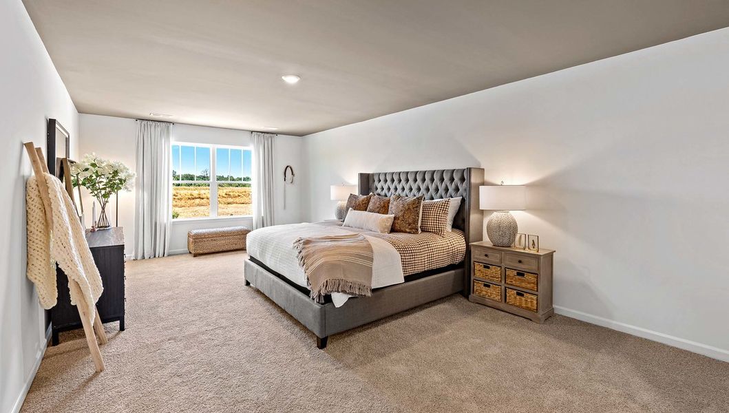 Furnished interior in a model home at Benjamin's Grove in Woodruff (Image 5).