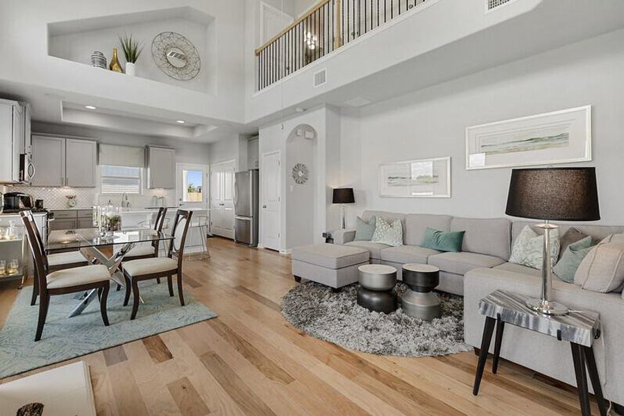 Furnished interior view inside a new home in Saddle Ridge at Wildhorse Ranch, Austin (Image 13). Furnished interior view inside a new home in Saddle Ridge at Wildhorse Ranch, Austin (Image 13).