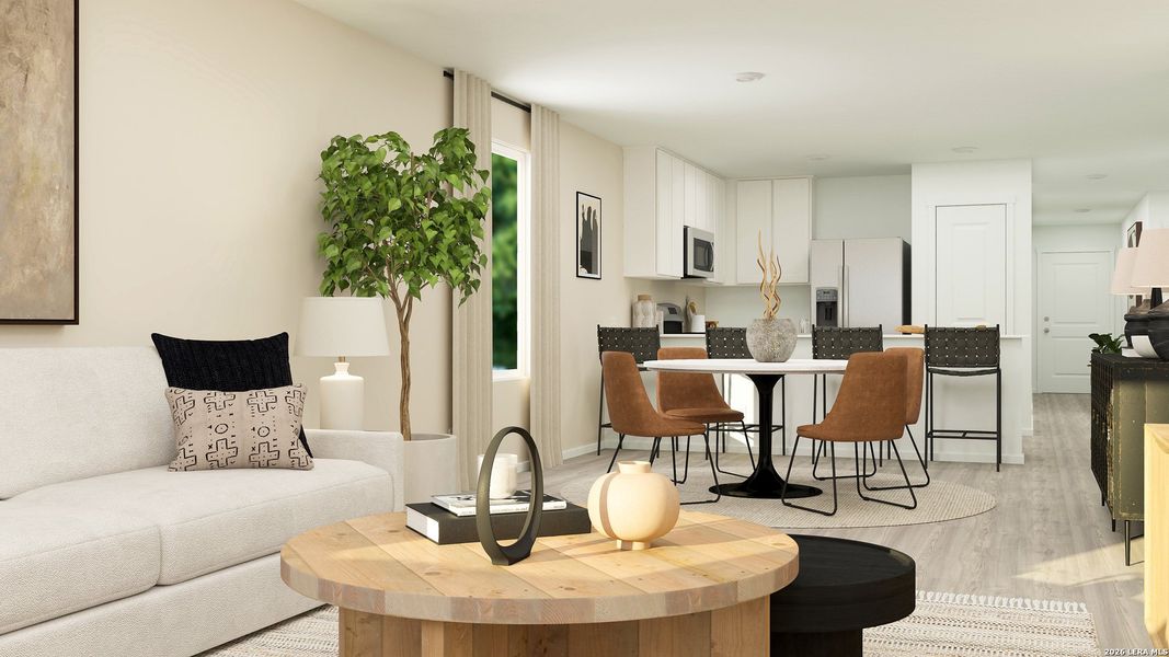 Furnished interior view inside a new home in , Converse (Image 23).