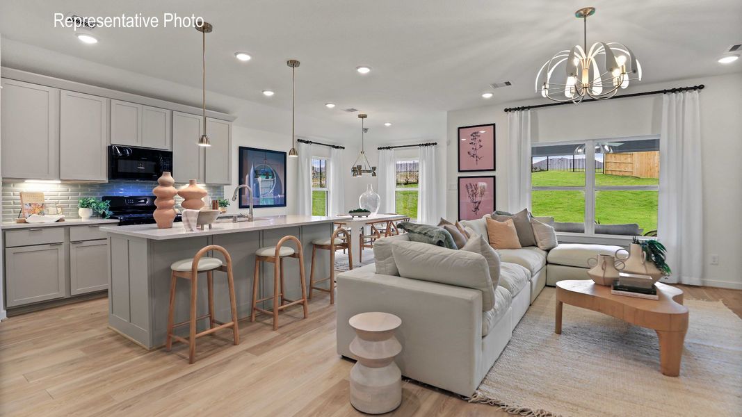 Furnished interior view inside a new home in Patriot Estates, Venus (Image 5).
