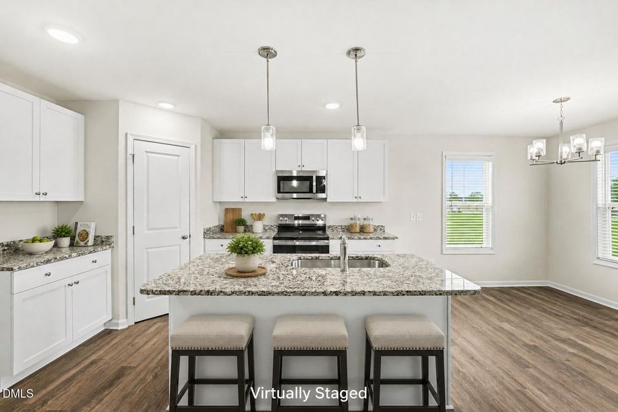 Virtually Staged kitchen