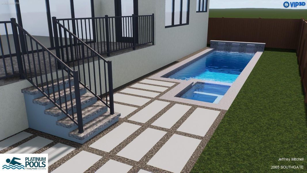 POTENTIAL POOL RENDERING by Platinum Pools POTENTIAL POOL RENDERING by Platinum Pools