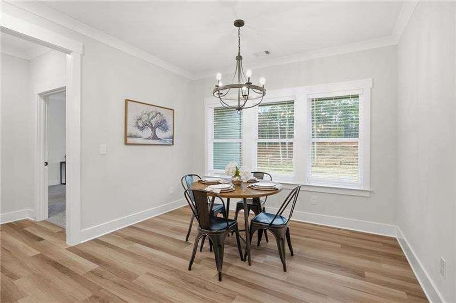 Furnished interior view inside a new home in , Dallas (Image 15).
