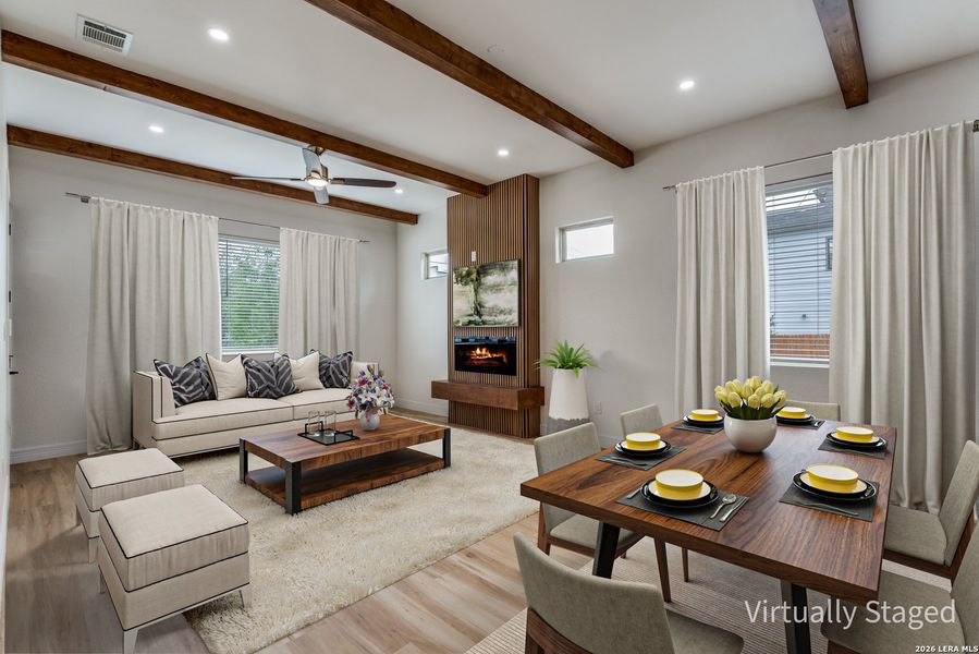 Furnished interior view inside a new home in , San Antonio (Image 11).