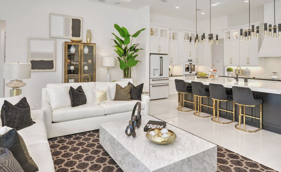 Furnished interior view inside a new home in Woodhaven, Port Orange (Image 28).