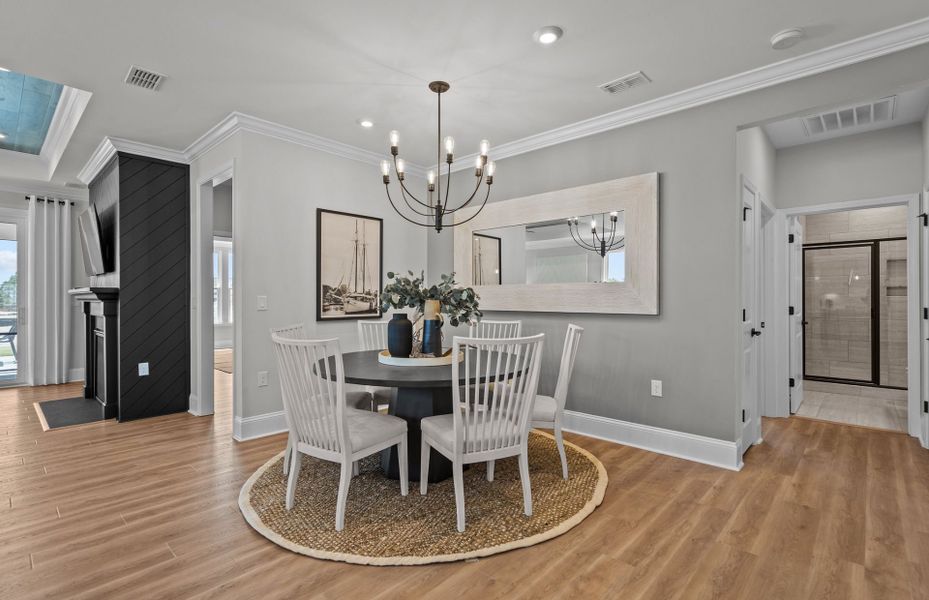 Furnished interior view inside a new home in The Haven at Riverlights, Wilmington (Image 5).