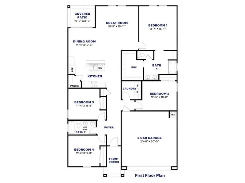 2D floor plan layout of this home in Entrada Del Oro, Gold Canyon, AZ (Image 3). 2D floor plan layout of this home in Entrada Del Oro, Gold Canyon, AZ (Image 3).