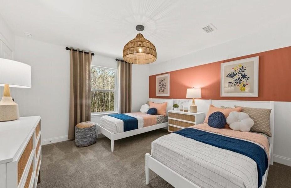 Furnished interior view inside a new home in Cedar Glen Preserve, Huger (Image 14). Furnished interior view inside a new home in Cedar Glen Preserve, Huger (Image 14).