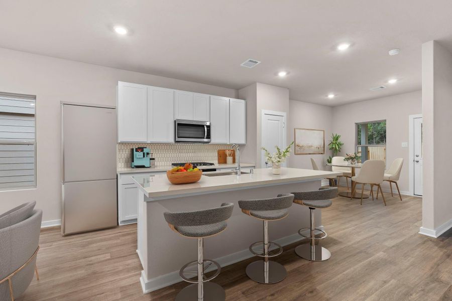 Furnished interior view inside a new home in Westridge Cove 40', Panorama Village (Image 8).