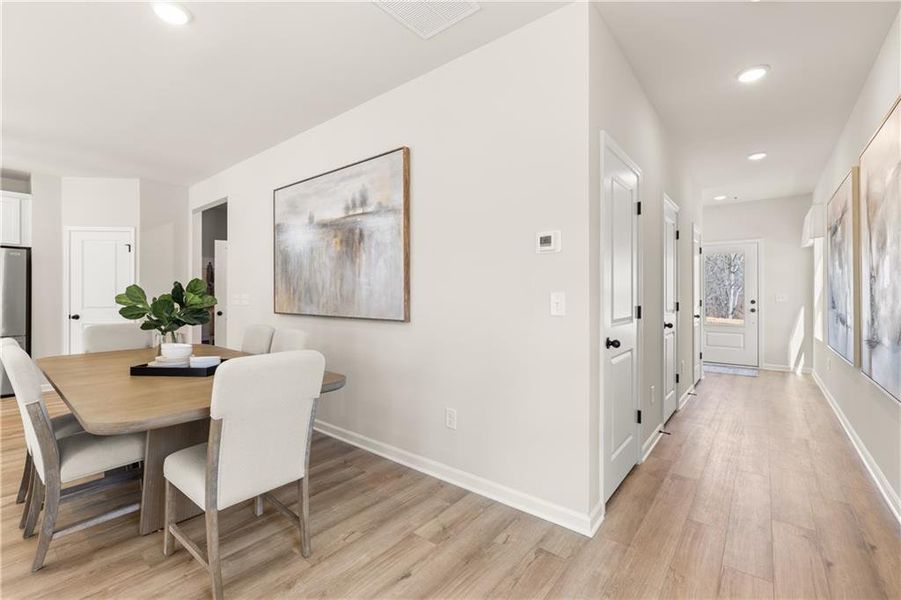 Furnished interior view inside a new home in The Bluffs, Canton (Image 25).