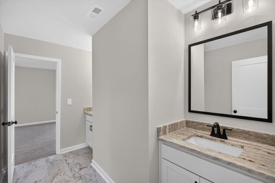 Furnished interior view inside a new home in Blackwelder Bluff, Bowdon (Image 34).