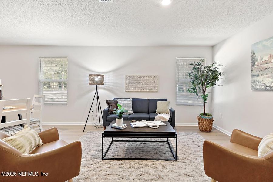 Furnished interior view inside a new home in , Jacksonville (Image 14). Furnished interior view inside a new home in , Jacksonville (Image 14).