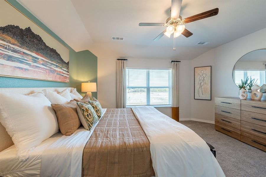 Furnished interior view inside a new home in Retreat at Fossil Creek, Fort Worth (Image 24).