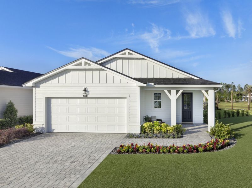 Representative exterior photo of a completed home built from the Barbados by Mattamy Homes in RiverTown - WaterSong, St. Johns, FL (Image 16). Representative exterior photo of a completed home built from the Barbados by Mattamy Homes in RiverTown - WaterSong, St. Johns, FL (Image 16).