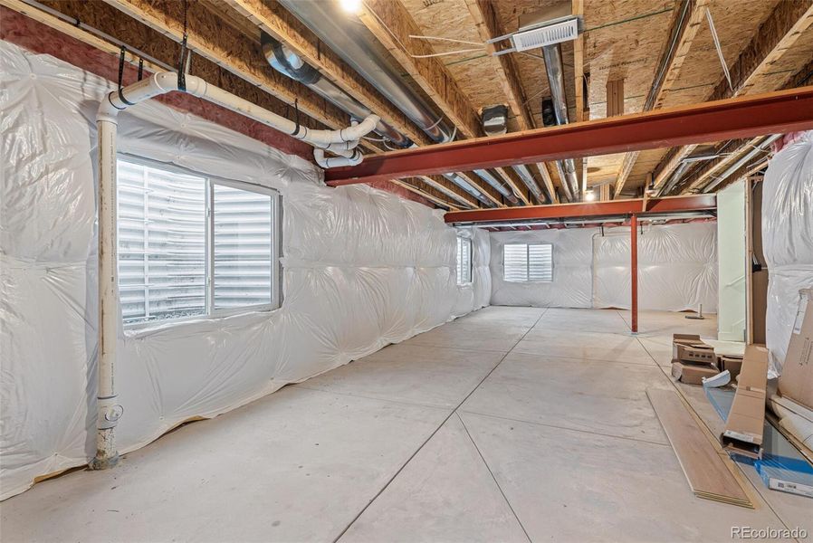 In-progress construction of a new home in Windsong, Thornton, CO (Image 37).