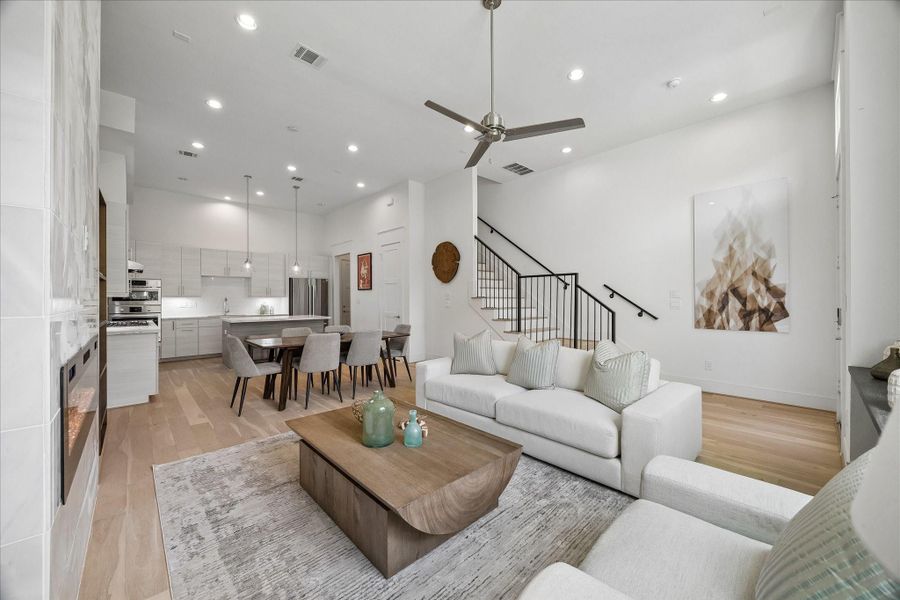 Alternate view of the open concept. Alternate view of the open concept.