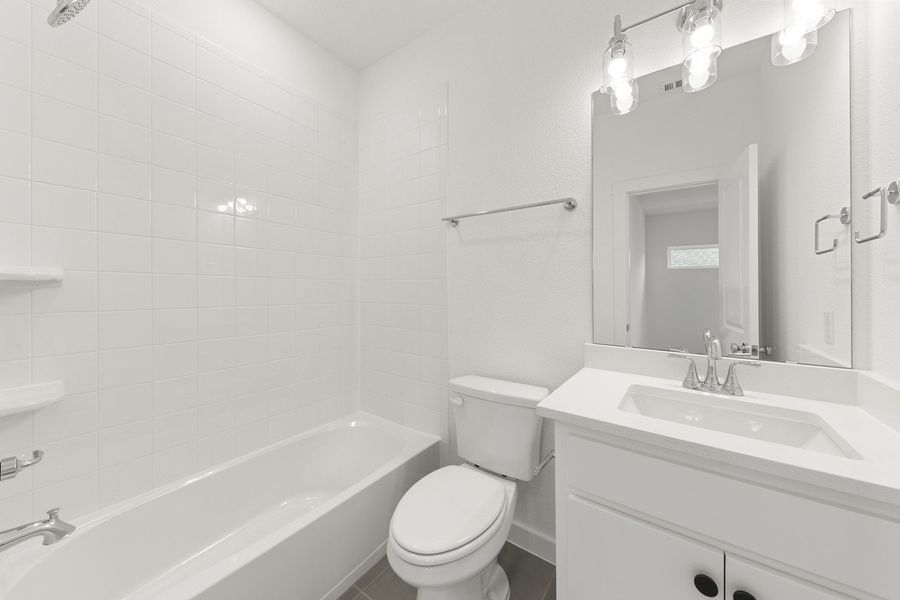Furnished interior view inside a new home in Willow Grove Single-Family Homes, Melissa (Image 32). Furnished interior view inside a new home in Willow Grove Single-Family Homes, Melissa (Image 32).