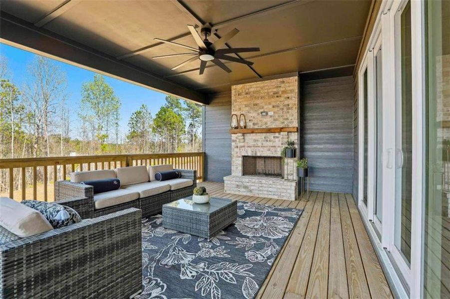 Exterior details and patio area of a home in , Newnan (Image 28).