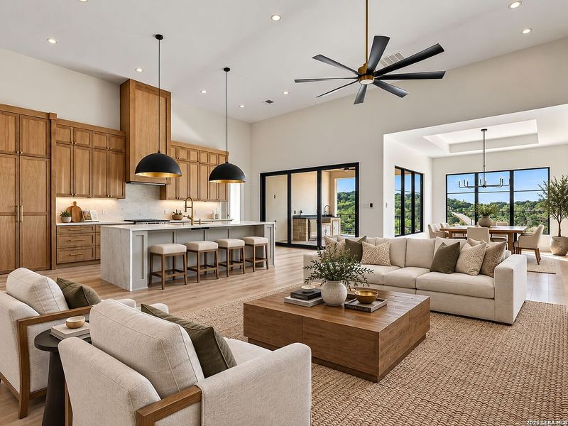 Furnished interior view inside a new home in , Boerne (Image 11).
