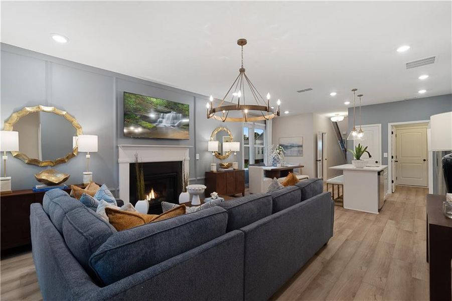 Furnished interior view inside a new home in Abbotts Crossing, Conyers (Image 33).