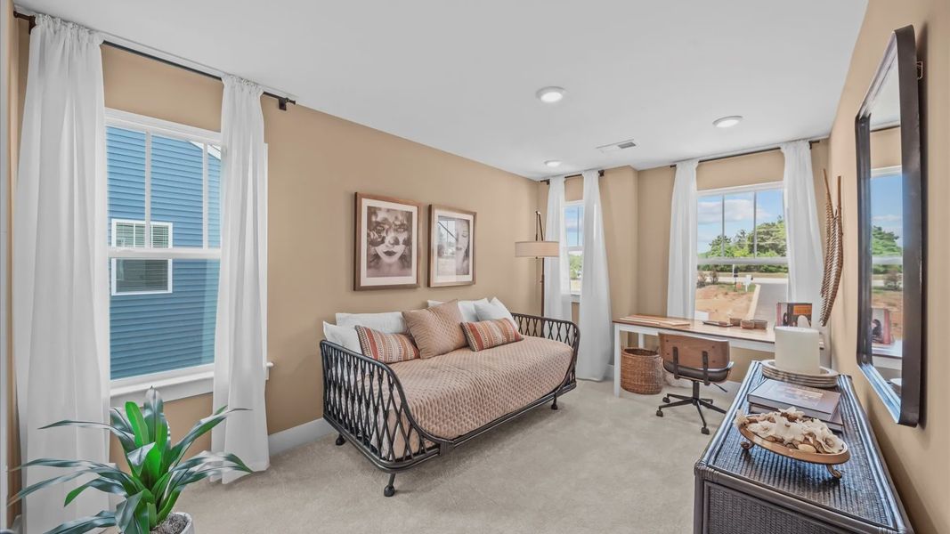 Furnished interior view inside a new home in Gresham Station, Simpsonville (Image 19). Furnished interior view inside a new home in Gresham Station, Simpsonville (Image 19).