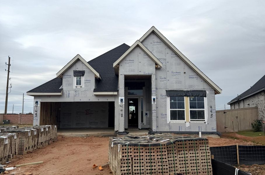 In-progress construction of a new home in Grange, Katy, TX (Image 3).