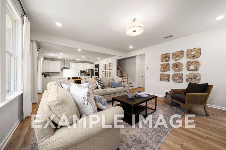 Representative furnished interior of a home built from the The Hickory B by Davidson Homes LLC in Cedar Farms, Winder (Image 12).