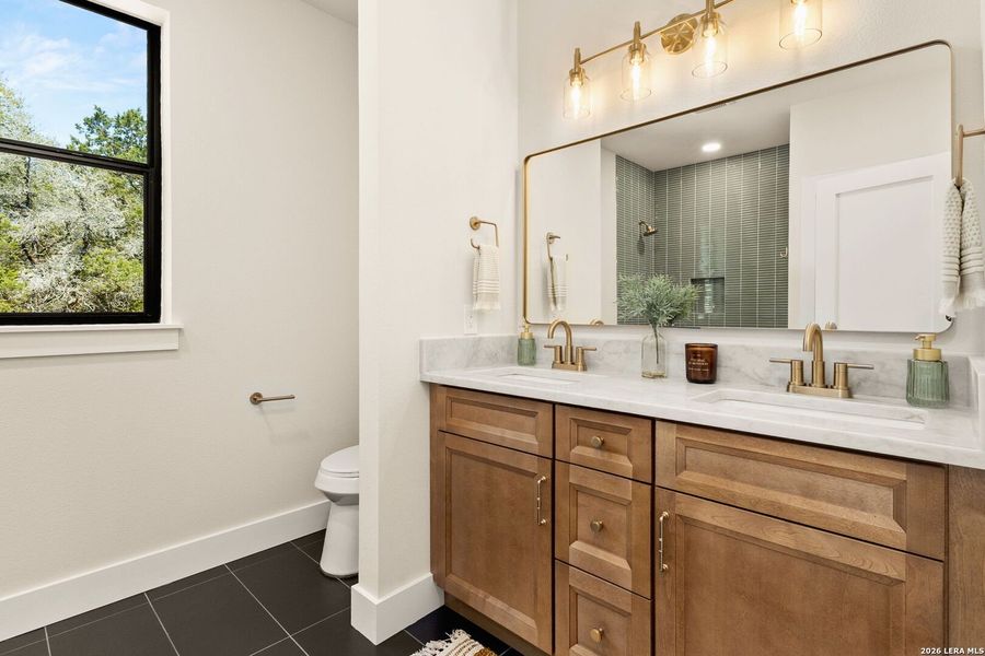 Furnished interior view inside a new home in , New Braunfels (Image 12).