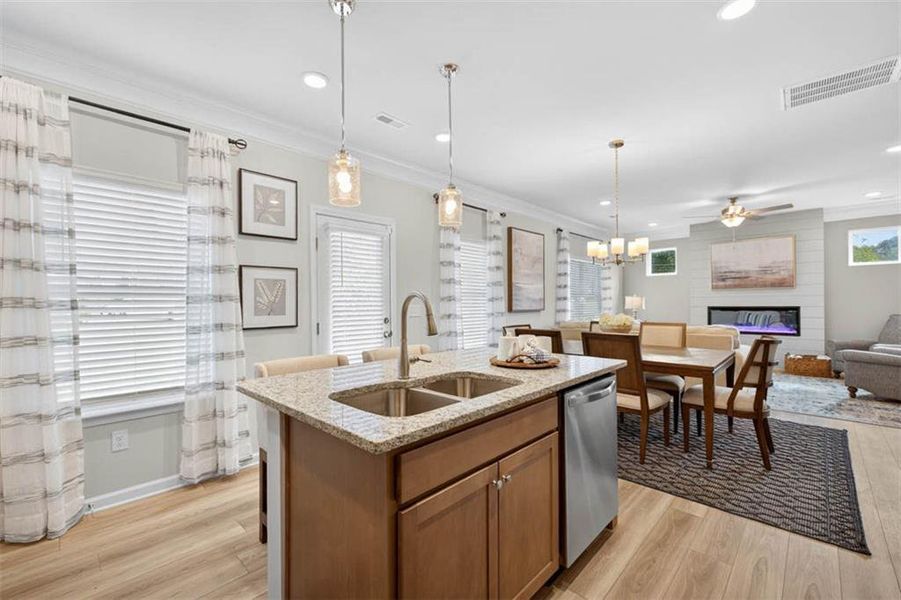Furnished interior view inside a new home in Varnell Preserve, Dalton (Image 20).