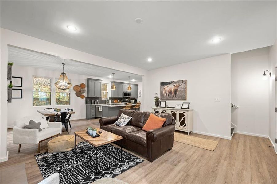 Furnished interior view inside a new home in , Dahlonega (Image 5).