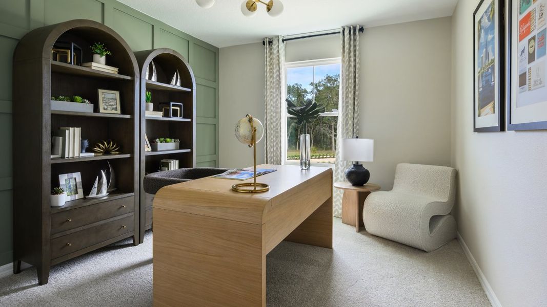 Representative furnished interior of a home built from the Azure by Casa Fresca Homes in Pasadena Woods, Dade City (Image 18).