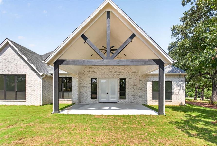 Front exterior of a new home in , Azle, TX, highlighting curb appeal (Image 26). Front exterior of a new home in , Azle, TX, highlighting curb appeal (Image 26).
