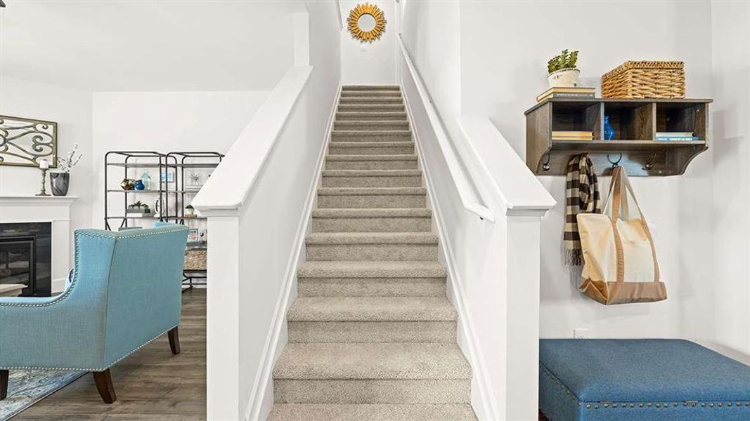 Furnished interior view inside a new home in Jackson Landing, Jefferson (Image 31).