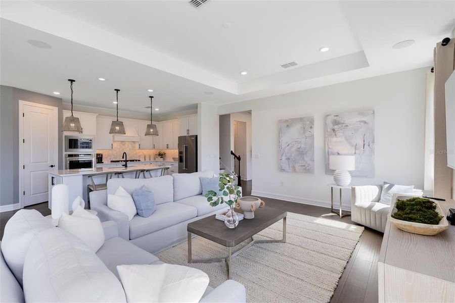 Furnished interior view inside a new home in EverBe, Orlando (Image 5). Furnished interior view inside a new home in EverBe, Orlando (Image 5).