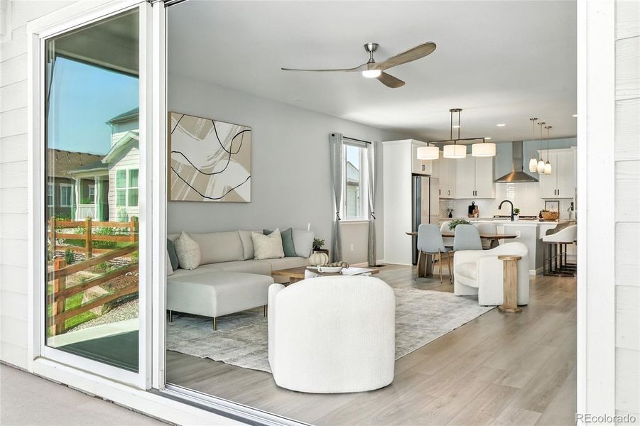 Furnished interior view inside a new home in Creekside Village, Thornton (Image 29).
