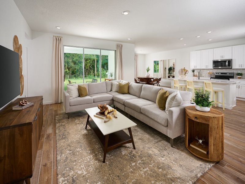 Furnished interior view inside a new home in Azalea Creek, Jacksonville (Image 6).
